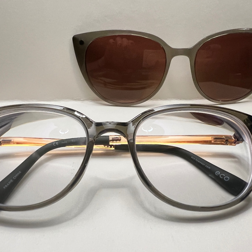 Eco Brand Glasses With Sunglasses Magnet Clip